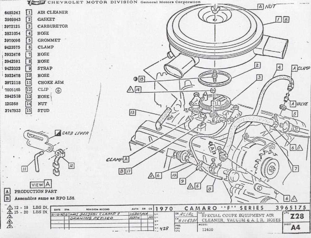 Chevy Carburetor Diagram