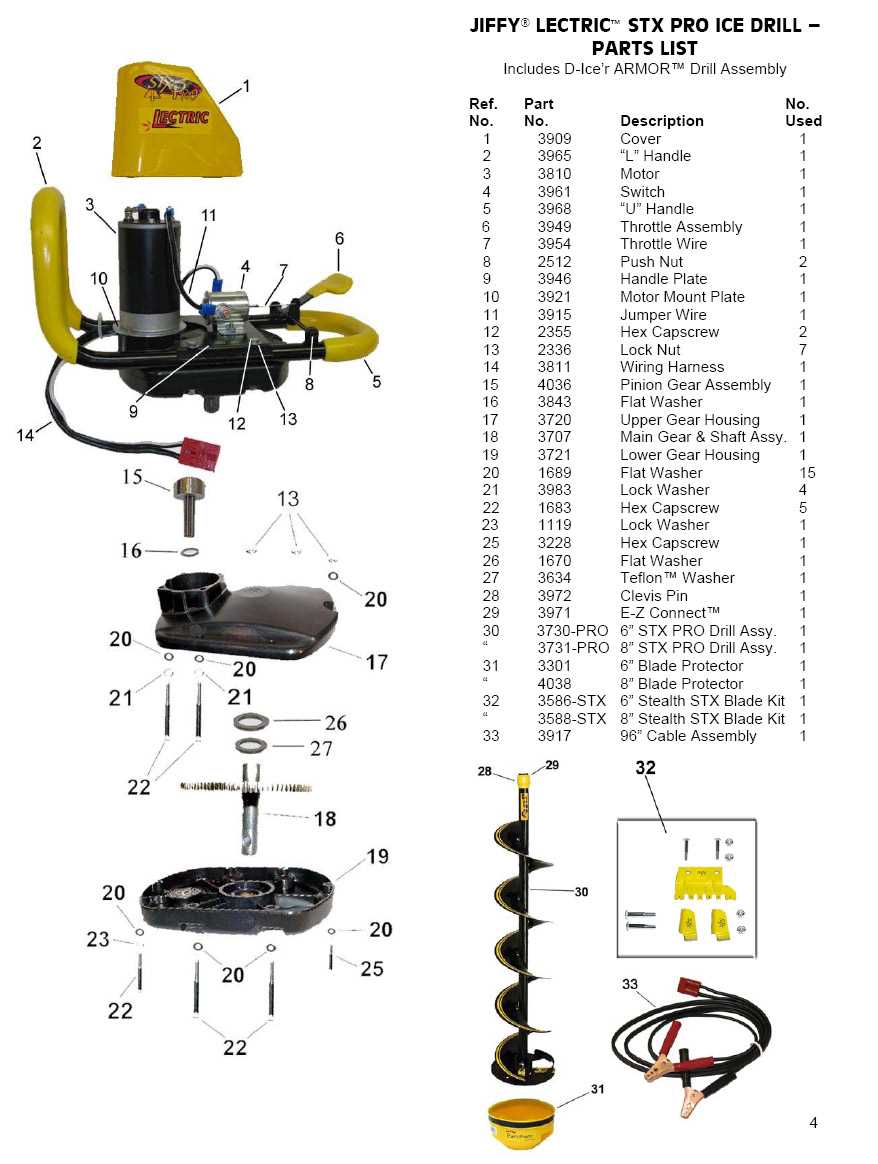 Jiffy Ice Auger Model Parts Diagram