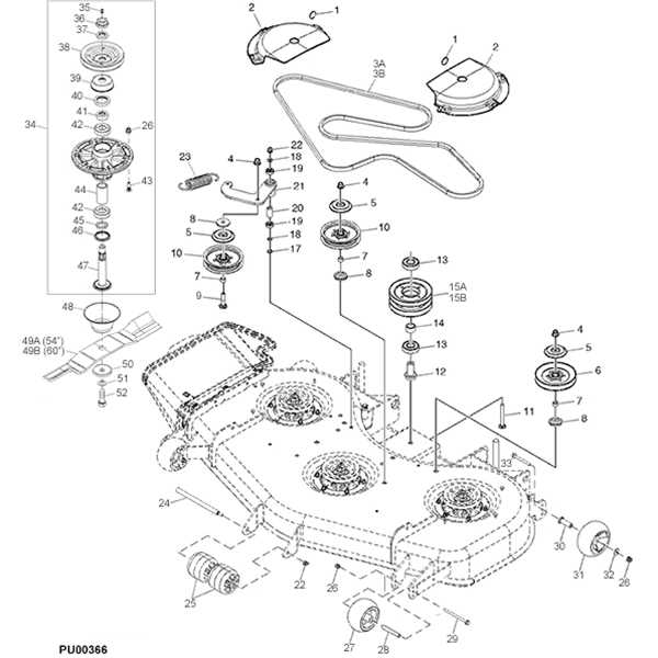 John Deere 425 Mower Deck Parts Diagram