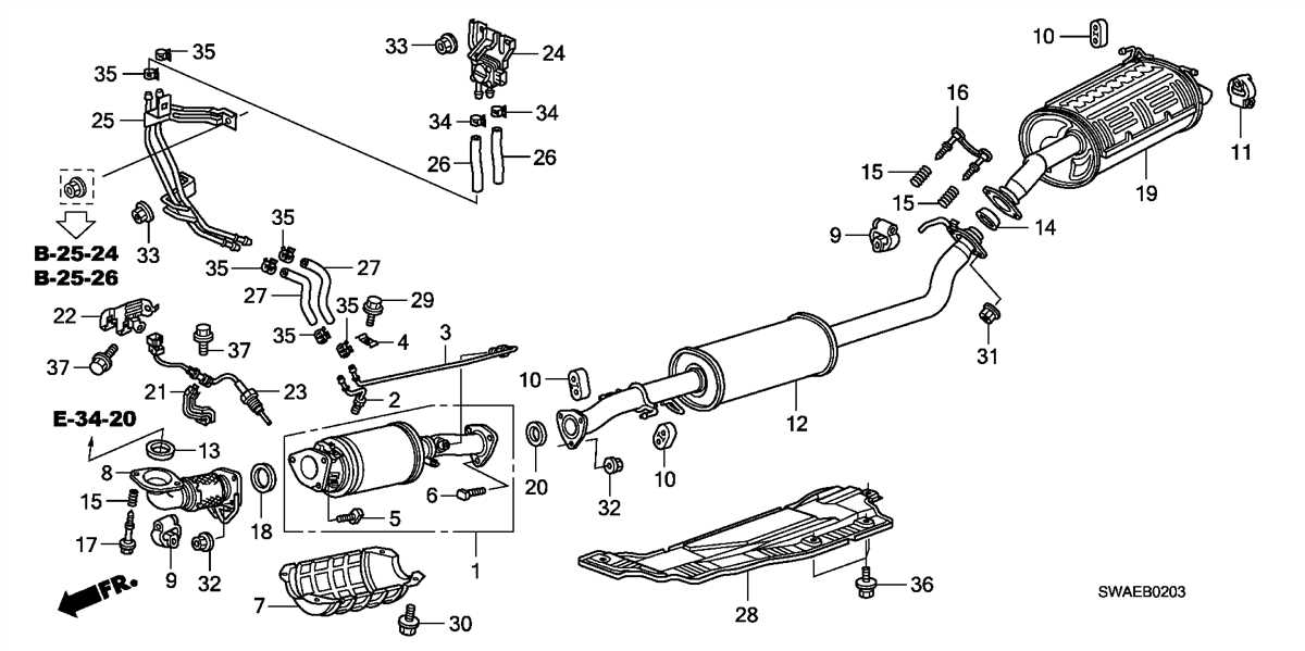 2003 Honda Crv Exhaust Diagram