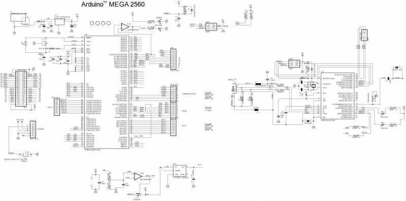 Arduino Mega 2560 Pro Mini Schematic