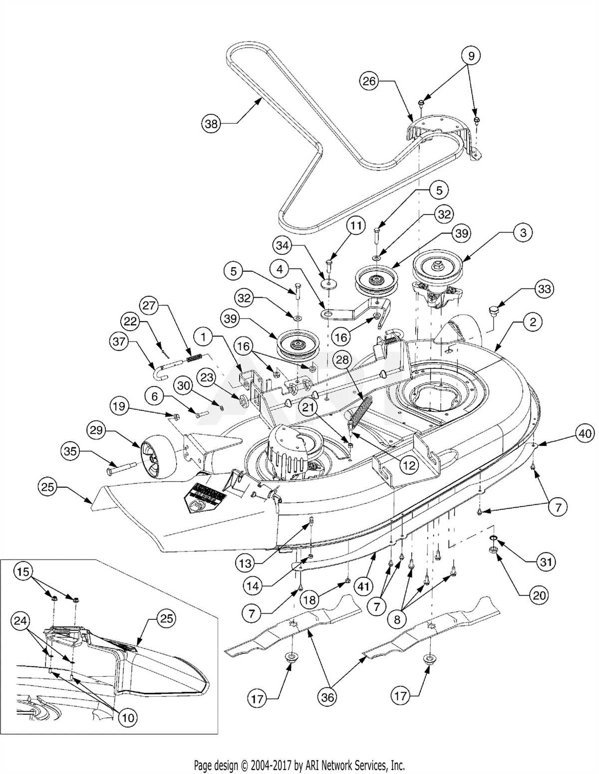 Cub Cadet Rzt Deck Diagram