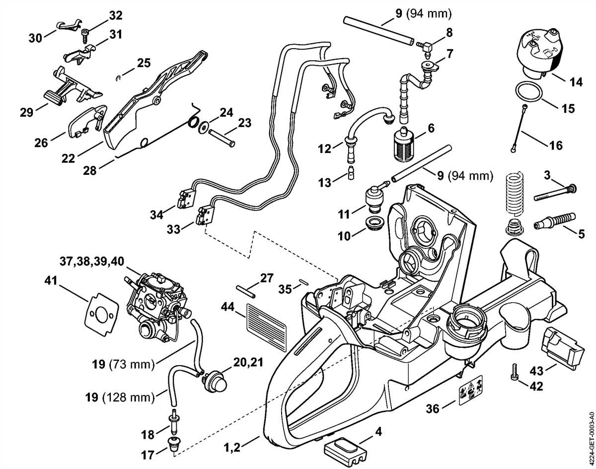 Parts Of A Stihl Chainsaw Diagram Stihl Ms Chainsaw Ms